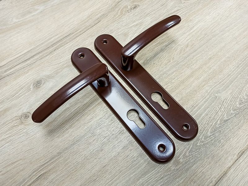 Дверная ручка Ronda Classic 85 мм на широкой планке (Черная) Польша 2479214021 фото