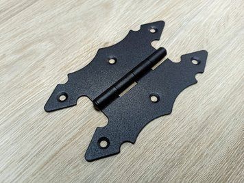 Петля накладна декоративна Метелик P70-130х80 (Чорна) 2290717087 фото