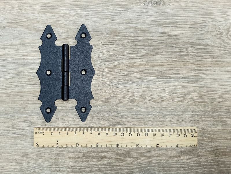 Петля накладная декоративная Бабочка P70-130х80 (Черная) 2290717087 фото