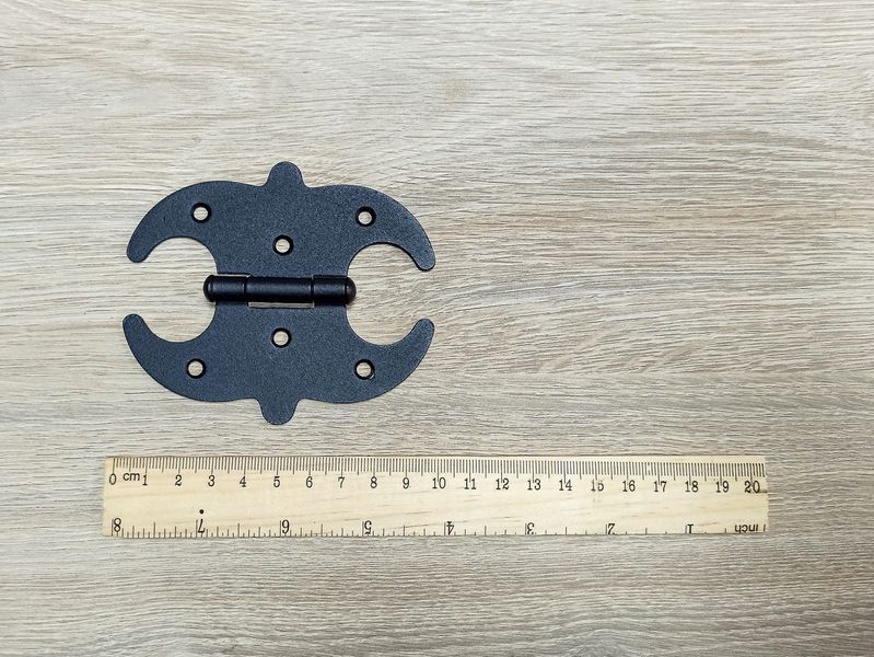 Петля накладная декоративная Бабочка R100х85 (Античная бронза) 2290720127 фото