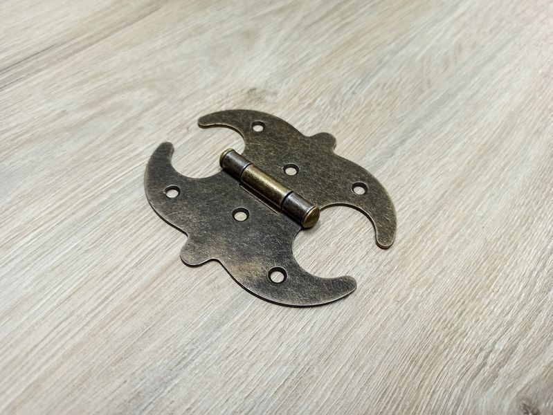 Петля накладная декоративная Бабочка R100х85 (Античная бронза) 2290720127 фото