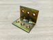 Кутник металевий будівельний зміцнений 55х40х40 мм (Жовтий цинк) Польща 2443908564 фото 11
