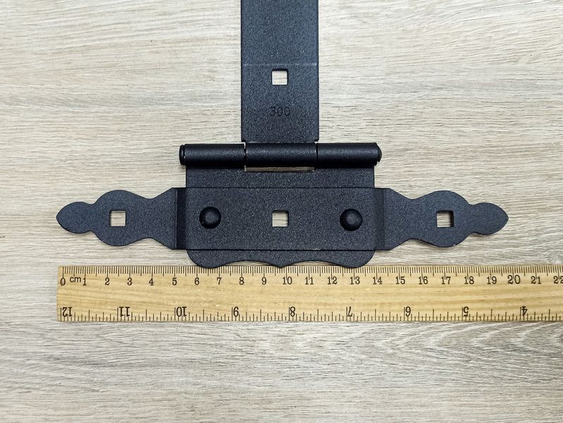 Петля накладна декоративна Стріла P200х50х300 (Чорна) Польща 2796756951 фото