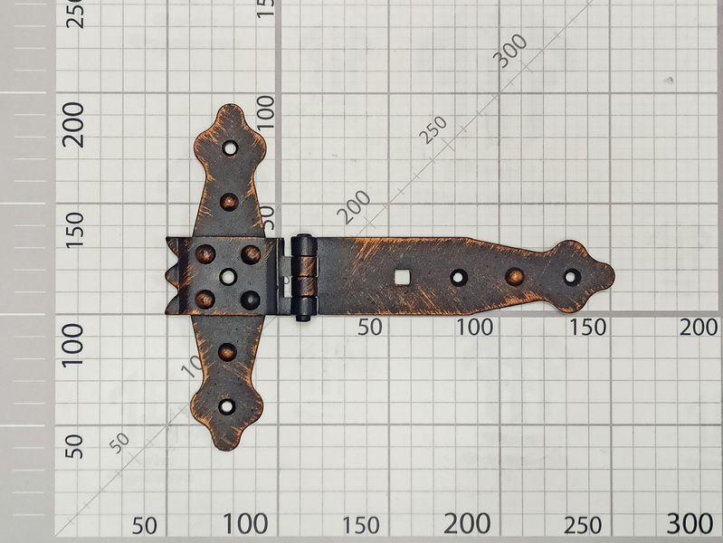 Петля декоративная Стрела под ковку S160х65x150 (Античная медь) 2451691611 фото