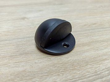Відбійник стопор для дверей круглий під дюбель (Чорний) Metal Bud 2507834976 фото