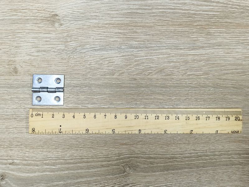 Петля металлическая мебельная P30x30 (Белый цинк) Польша 2323620355 фото