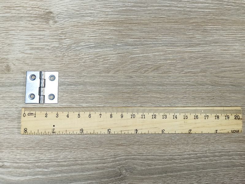 Петля металлическая мебельная P30x30 (Белый цинк) Польша 2323620355 фото