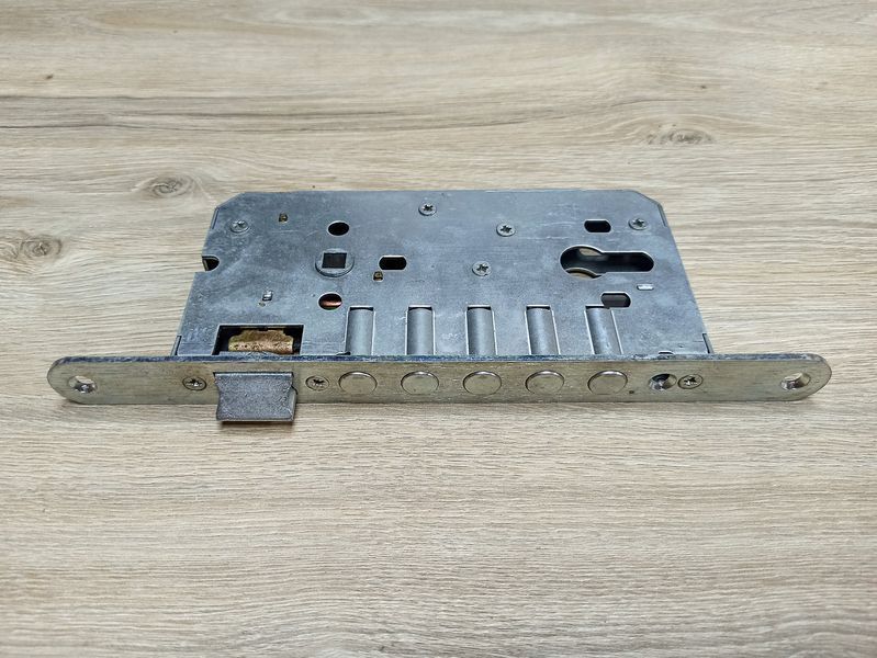 Врезной замок/механизм Jania Z268 90/50 W без планки для входной двери (Белый цинк, Польша) 2351408605 фото
