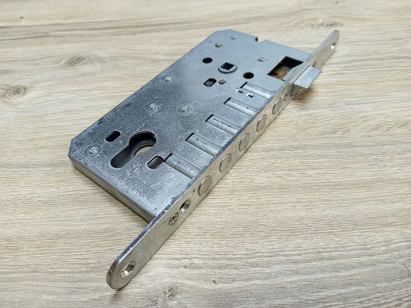 Врезной замок/механизм Jania Z268 90/50 W без планки для входной двери (Белый цинк, Польша) 2351408605 фото