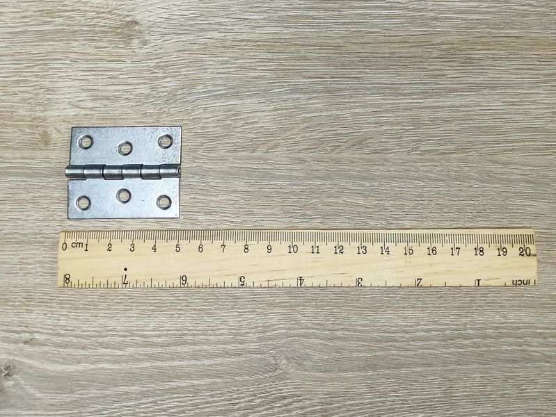 Петля металева меблева P40x50 (Білий цинк) Польща 2323707008 фото