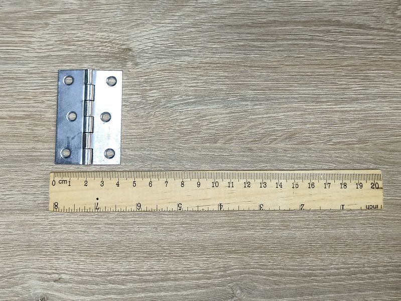 Петля металлическая мебельная P40x60 (Белый цинк) Польша 2323707009 фото