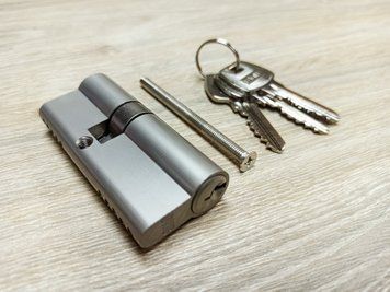 Циліндр/серцевина GMB 70mm M30/40 (Нікель) ключ/ключ 2353605408 фото