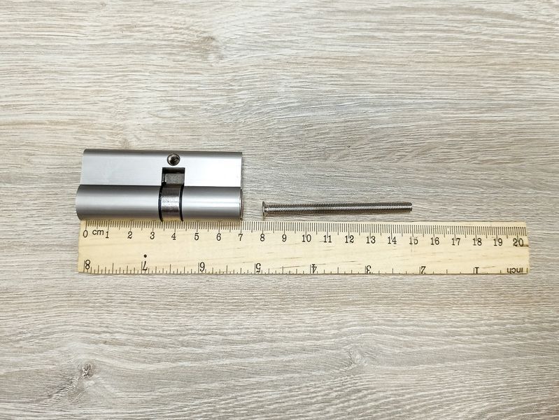 Циліндр/серцевина GMB 70mm M30/40 (Нікель) ключ/ключ 2353605408 фото