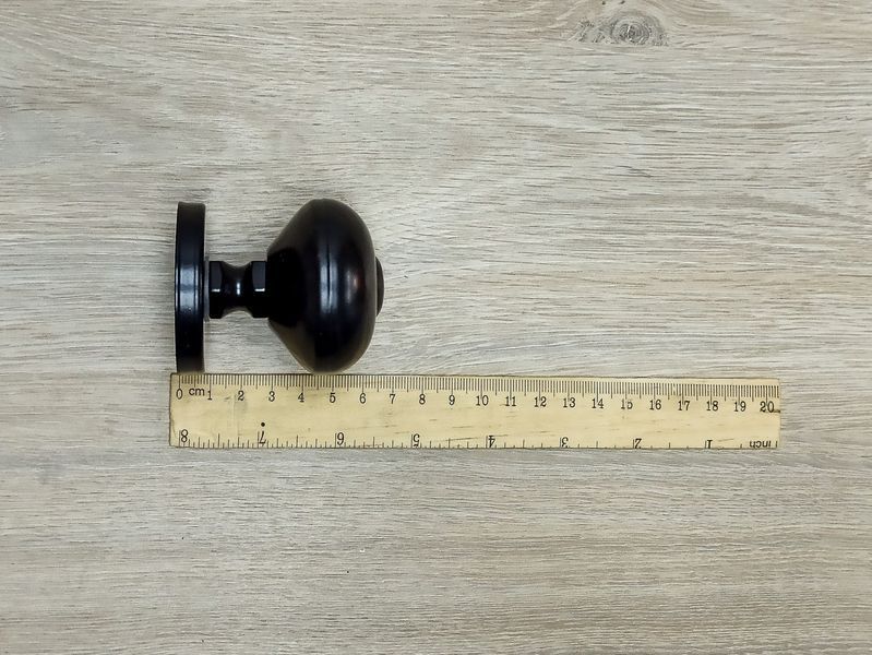 Ручка для межкомнатных дверей круглая (Черная) 2426959436 фото