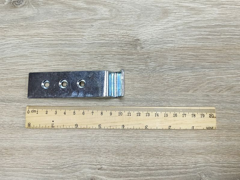 Засов бортовой с фиксатором МАКСИ A210x45 (Белый цинк) 2328446384 фото