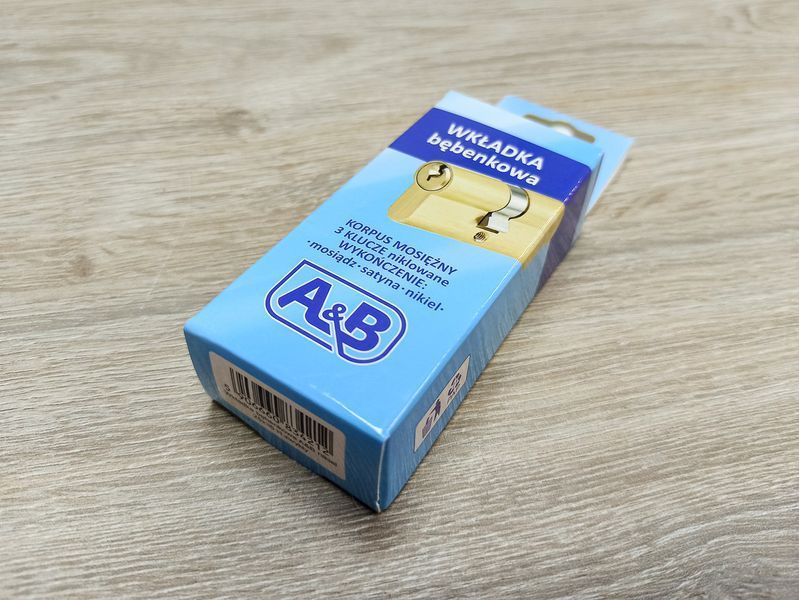 Цилиндр/сердцевина для замка A&B 60mm 25/35 (Никель) 2353633586 фото