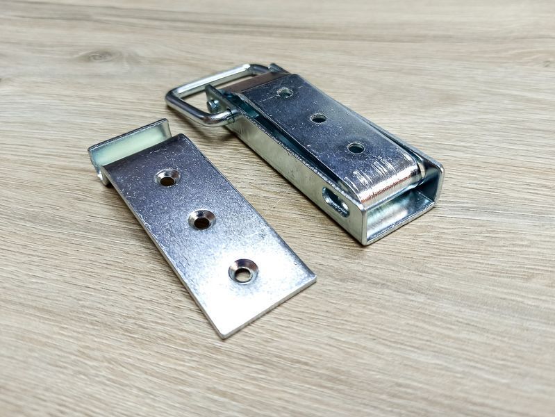 Засув бортовий великий A120x45 (Білий цинк) 2328447185 фото