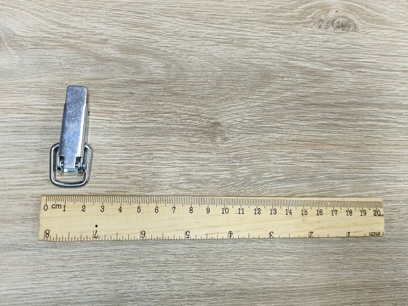 Засов бортовой маленький A55x15 (Белый цинк) 2328449316 фото